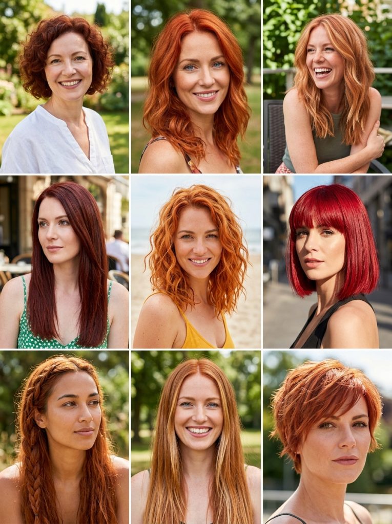 Red and Copper Summer Hair Colors
