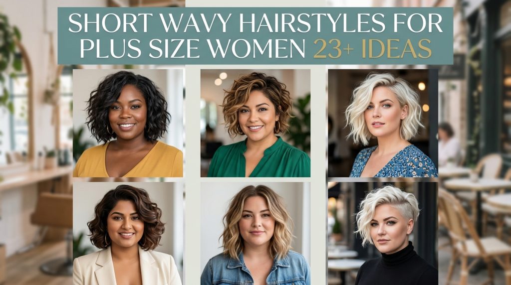 Short Wavy Hairstyles for Plus Size Women