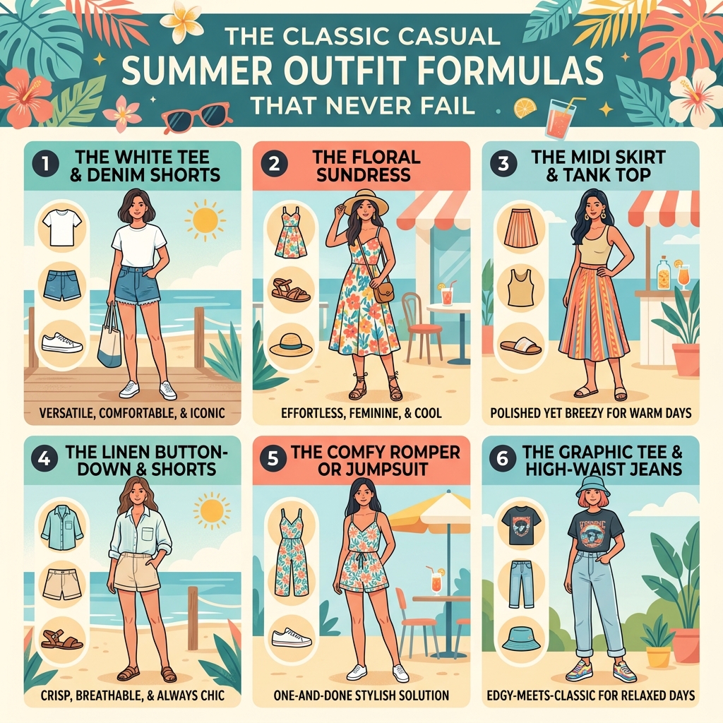 The Classic Casual Summer Outfit Formulas That Never Fail