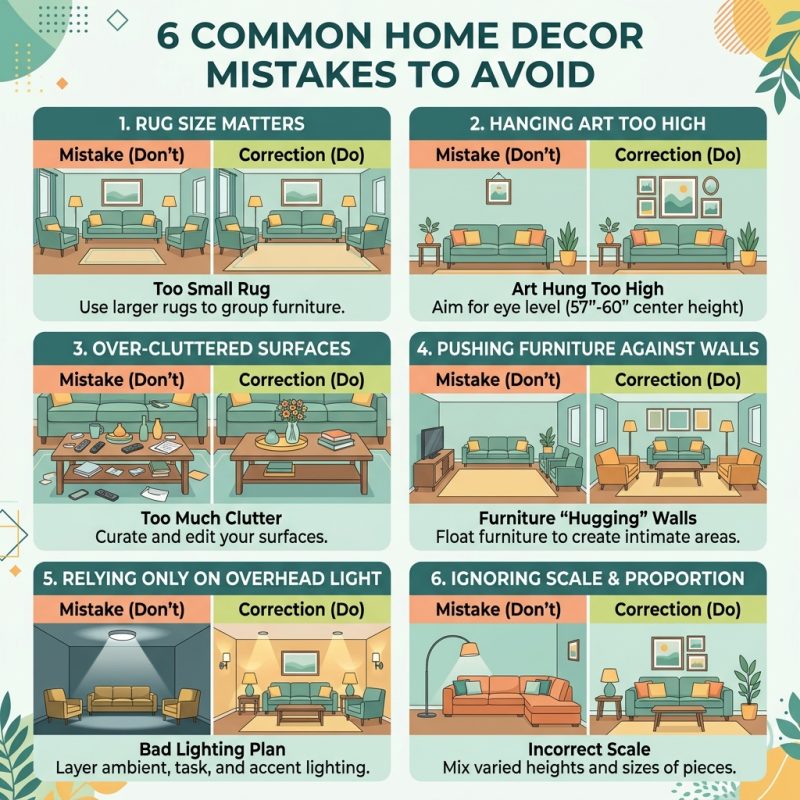 Common Home Decor Mistakes to Avoid