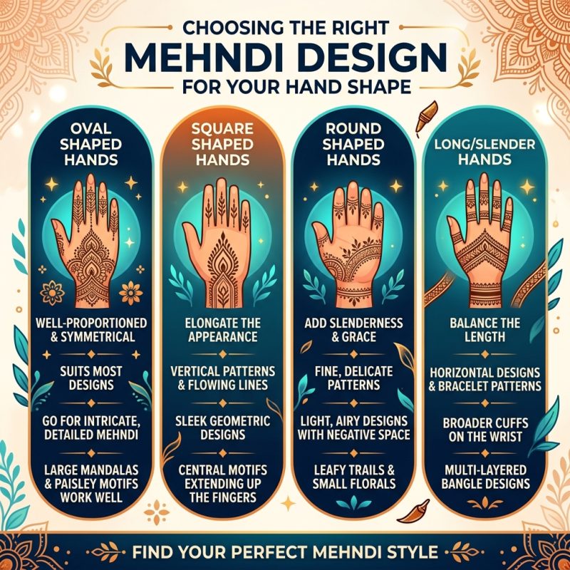 Choosing the Right Mehndi Design for Your Hand Shape