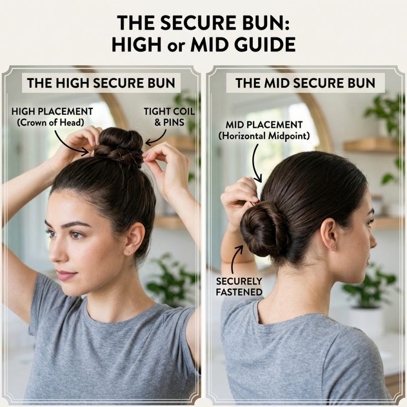 The Secure Bun (High or Mid)