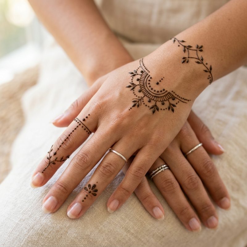Simple and Minimalist Mehndi Designs